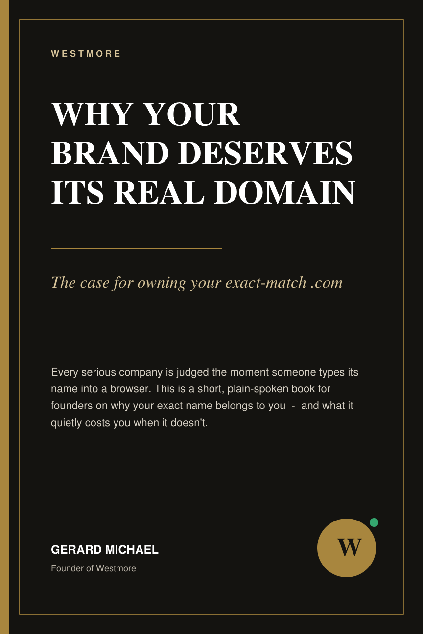 Why Your Brand Deserves Its Real Domain — book cover